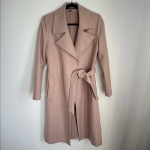 ALL SAINTS Iya Mai wool coat in blush. Size 6. Gorgeous and warm. EUC